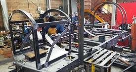 Soldadura MIG Ensamble de remolque utilizando Pailería de alta precisión